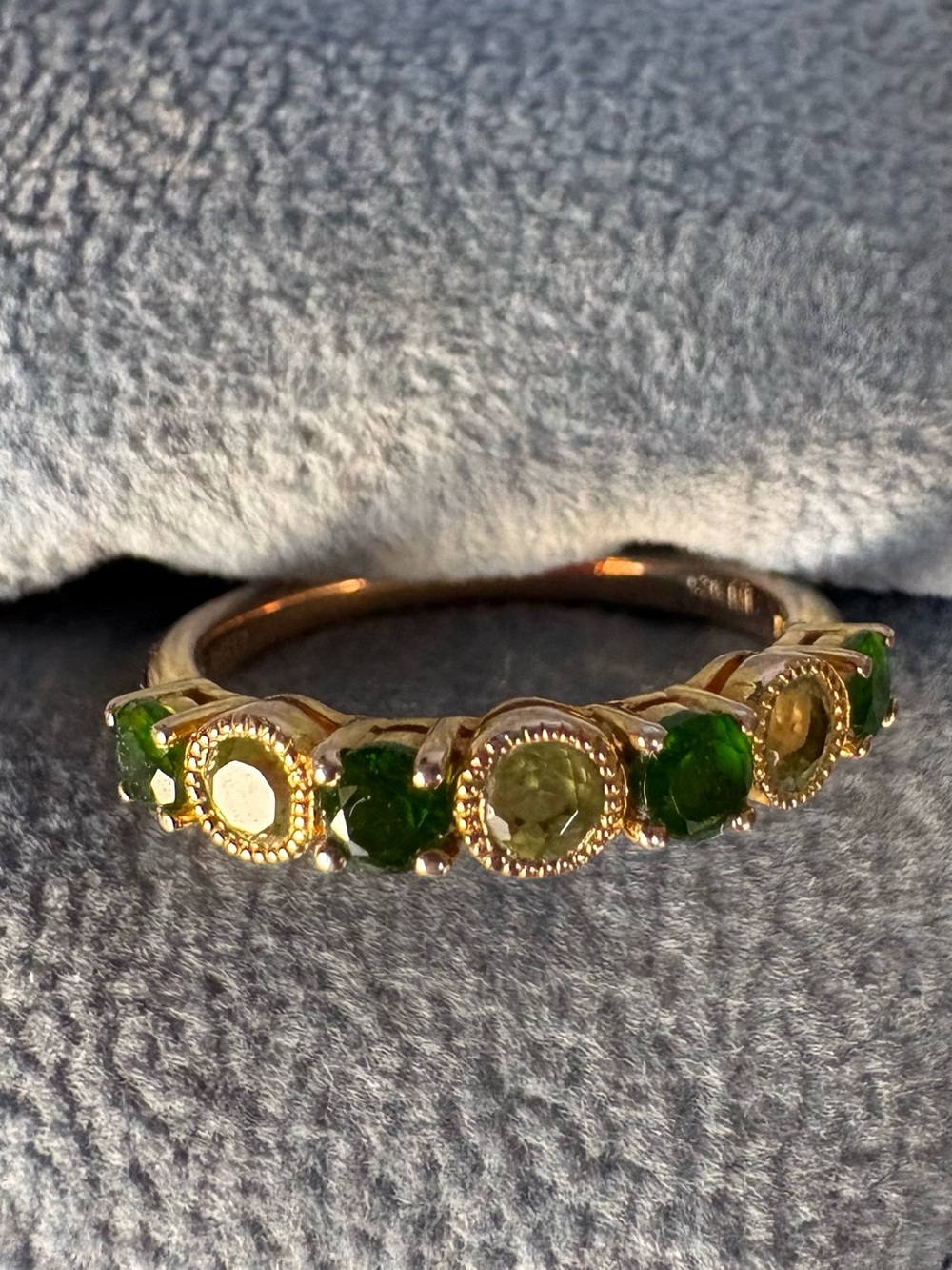 7 Gemstone Band Ring
